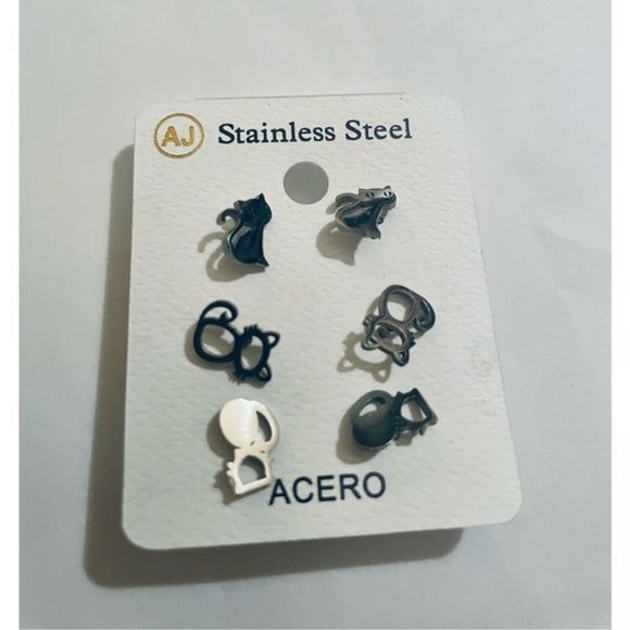 3 KITTY EARRINGS - Picture 4 of 5